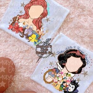 Disney Princess Graphic Tee 4 Tshirts Sizes Small-3X